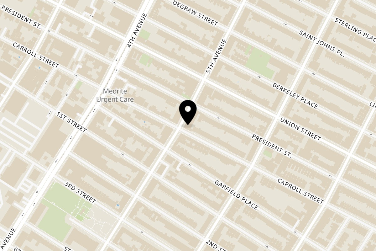 Map showing the location of Brooklyn DOP on 237 5th Ave in Brooklyn